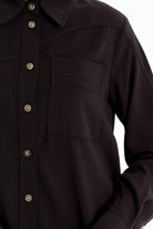 Cepli Kesik Detaylı Tunik - Siyah TUGBA