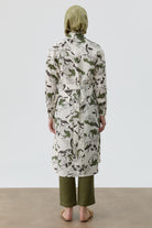 Çiçek Desenli Kemerli Tunik - Bej TUGBA