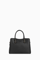 Çift Kulplu Metal Detaylı Çanta - Siyah TUGBA