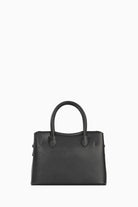 Çift Kulplu Metal Detaylı Çanta - Siyah TUGBA