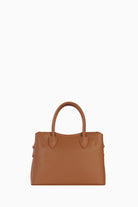 Çift Kulplu Metal Detaylı Çanta - Taba TUGBA