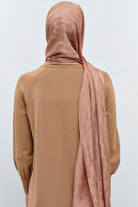 Çizgi Desen Viskon Şal - Bisküvi TUGBA