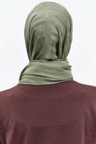 Çizgi Desen Viskon Şal - Haki TUGBA