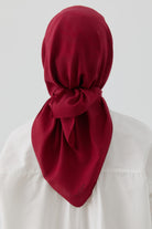 Dalga Desen Stil Eşarp - Bordo TUGBA