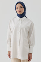 Dalga Desen Stil Eşarp - Lacivert TUGBA