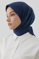 Dalga Desen Stil Eşarp - Lacivert TUGBA