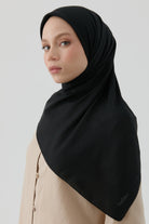 Dalga Desen Stil Eşarp - Siyah TUGBA