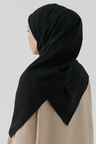 Dalga Desen Stil Eşarp - Siyah TUGBA