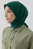 Dalga Desen Stil Eşarp - Zümrüt TUGBA