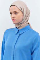 Dalga Desenli Şal - Bej TUGBA