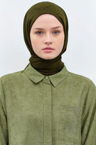 Dalga Desenli Şal - Haki TUGBA