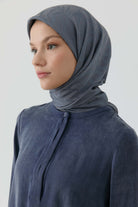 Dalgalı Nida Naturel Eşarp - Füme TUGBA