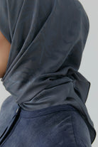 Dalgalı Nida Naturel Eşarp - Füme TUGBA