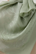 Dalgalı Nida Naturel Eşarp - Mint TUGBA