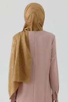 Dalgalı Nida Naturel Şal - Safran TUGBA