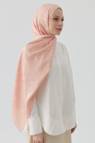 Dalgalı Nida Naturel Şal - Somon TUGBA