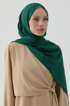 Dalgasal Desen Pamuk Şal - Zümrüt TUGBA