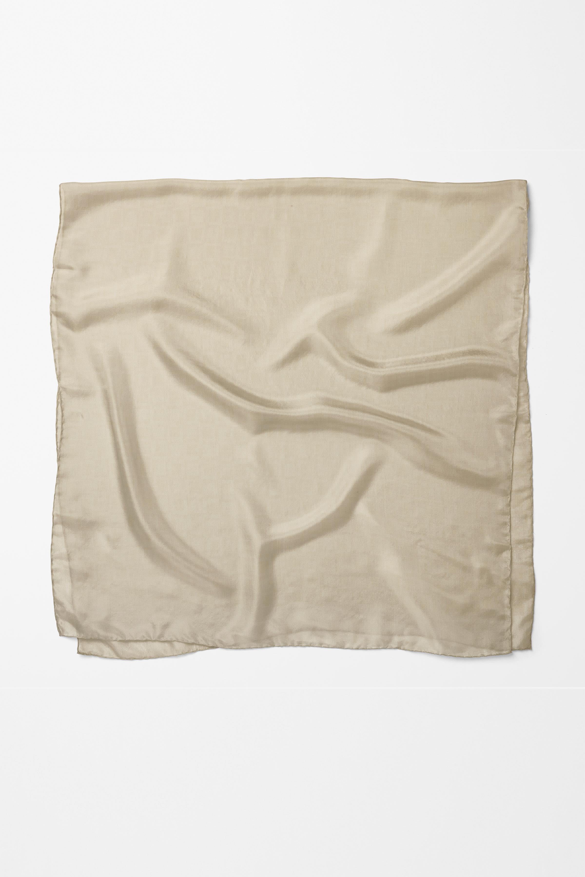 Dama Desenli Zeugma Eşarp - Kum TUGBA