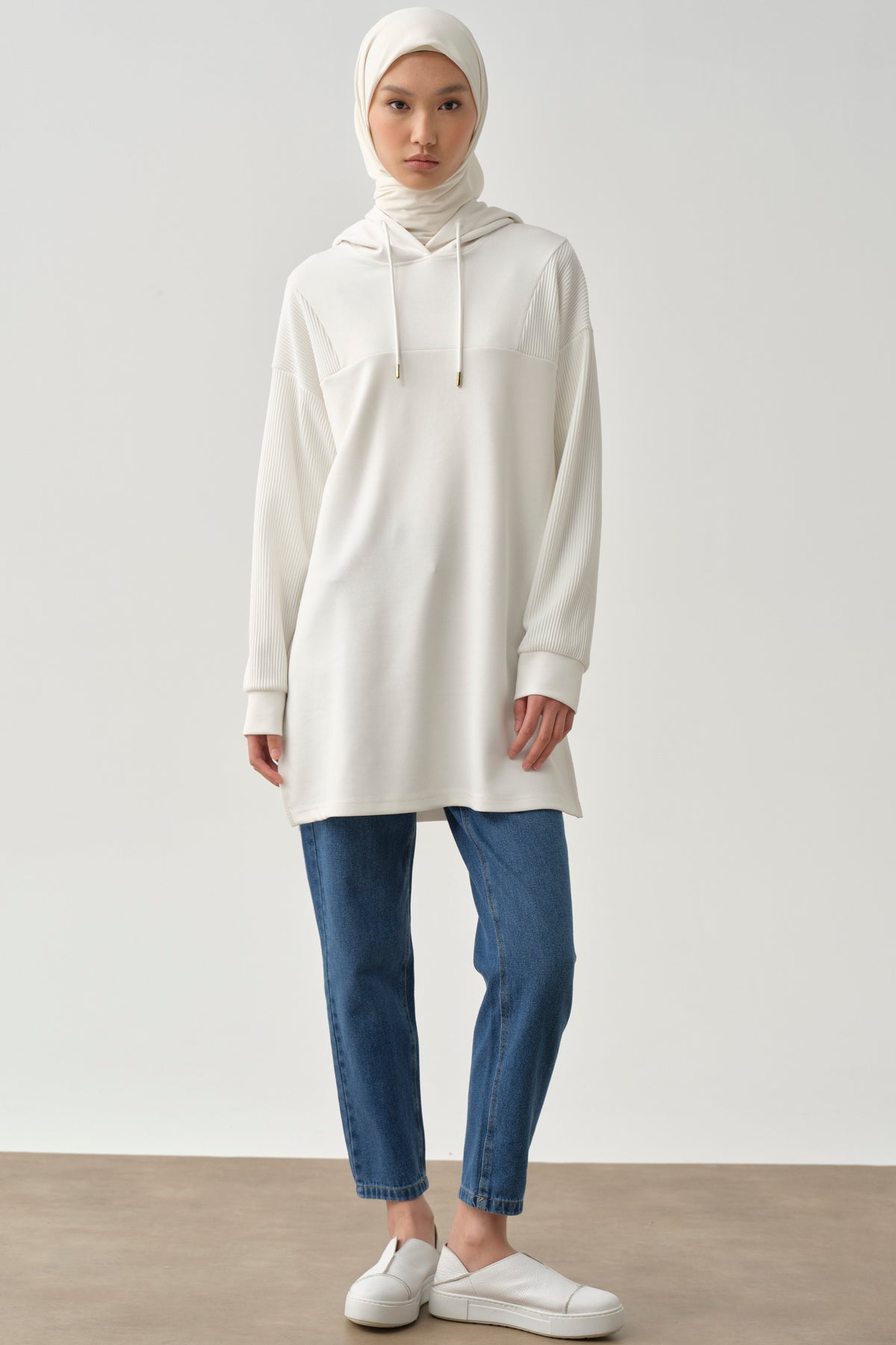Skinny Leg Denim Trousers - Indigo