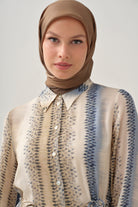 Degrade Desenli Tunik - İndigo TUGBA