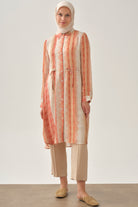 Degrade Desenli Tunik - Mercan TUGBA