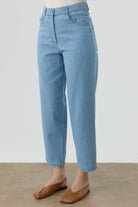 Denim Mono Pantolon - Açık Mavi TUGBA