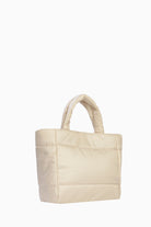 Dikdörtgen Kapitone Puffer Çanta - Taş TUGBA