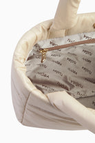 Dikdörtgen Kapitone Puffer Çanta - Taş TUGBA