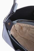 Dikey Dikiş Detaylı Çanta - İndigo TUGBA