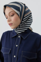 Dikiş Detaylı Etekli Gömlek Takım - Lacivert TUGBA