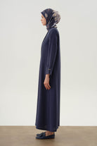 Duble Manşet Detaylı Ferace - İndigo TUGBA