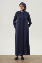 Duble Manşet Detaylı Ferace - İndigo TUGBA