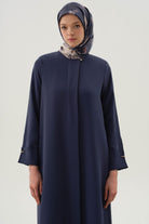 Duble Manşet Detaylı Ferace - İndigo TUGBA