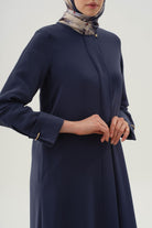 Duble Manşet Detaylı Ferace - İndigo TUGBA