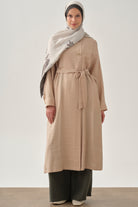 Düğme Detaylı Kruvaze Giy-Çık - Bej TUGBA