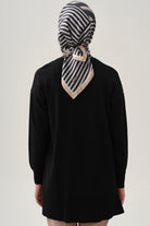 Düz Triko Tunik - Siyah TUGBA