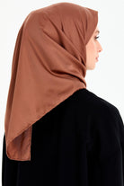 Düz Twill Eşarp - Kahve TUGBA