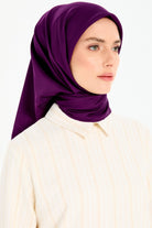 Düz Twill Eşarp - Mürdüm TUGBA