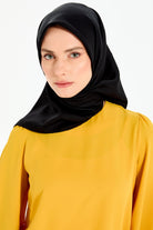 Düz Twill Eşarp - Siyah TUGBA