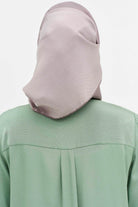 Düz Twill İpek Eşarp - Koyu Gri TUGBA