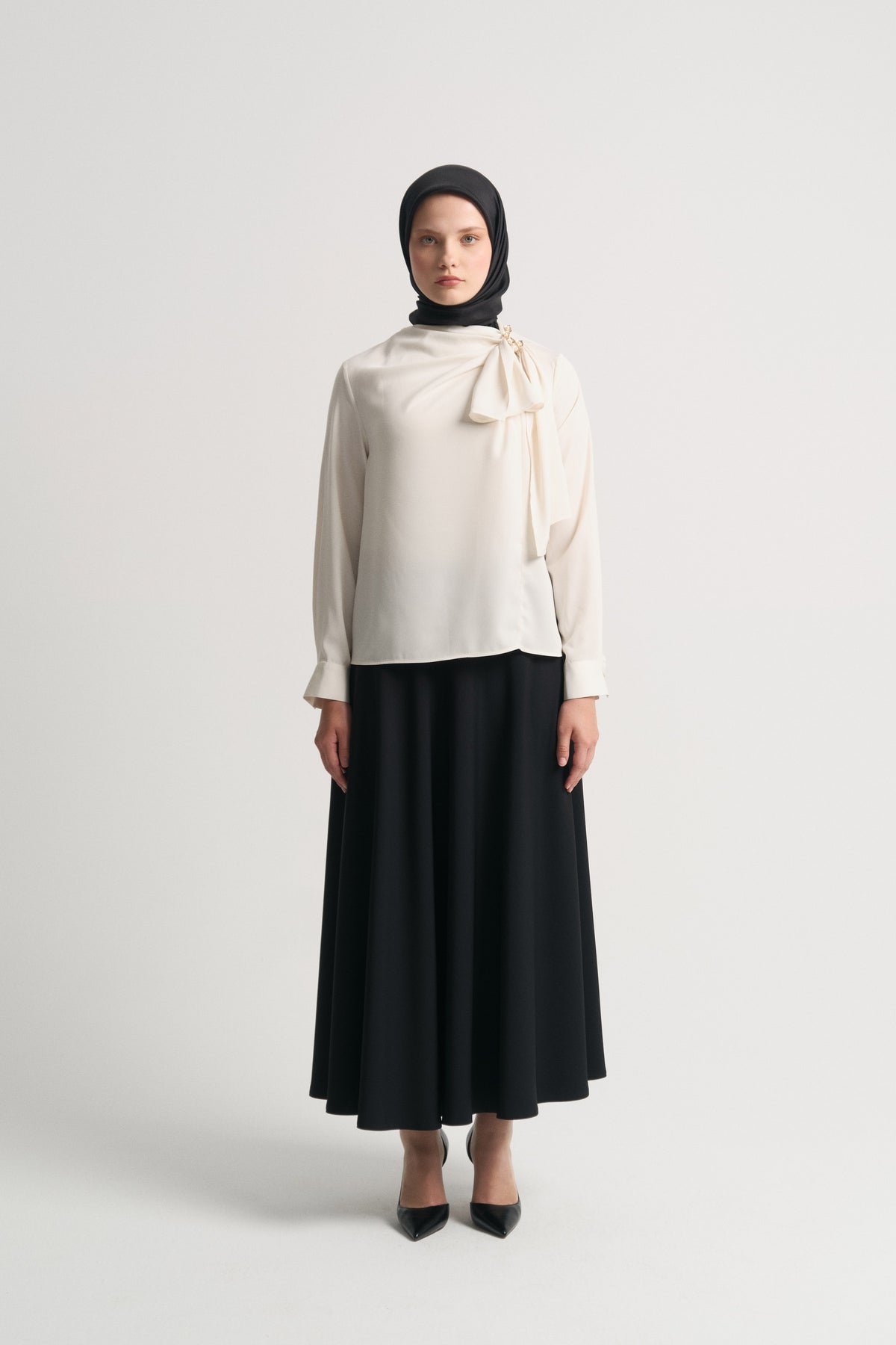 Collared Blouse - Ecru