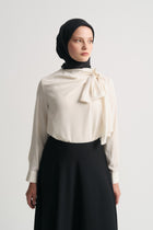 Collared Blouse - Ecru