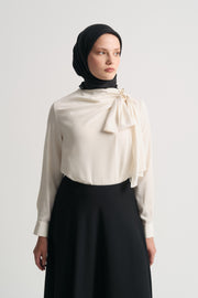 Collared Blouse - Ecru