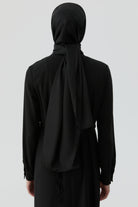 Etnik Desen Janjan Jakar Şal - Siyah TUGBA