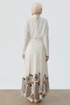 Etnik Desenli Etek - Bej TUGBA