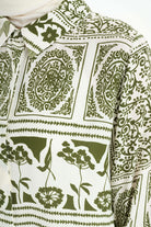 Etnik Desenli Uzun Tunik - Haki TUGBA