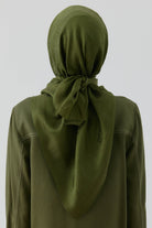 Etnik Şal Desenli Naturel Eşarp - Haki TUGBA