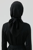 Etnik Şal Desenli Naturel Eşarp - Siyah TUGBA