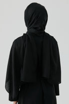 Etnik Şal Desenli Nida Naturel Şal - Siyah TUGBA