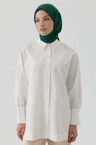 Floral Desen Kenar Detaylı Stil Eşarp - Zümrüt TUGBA